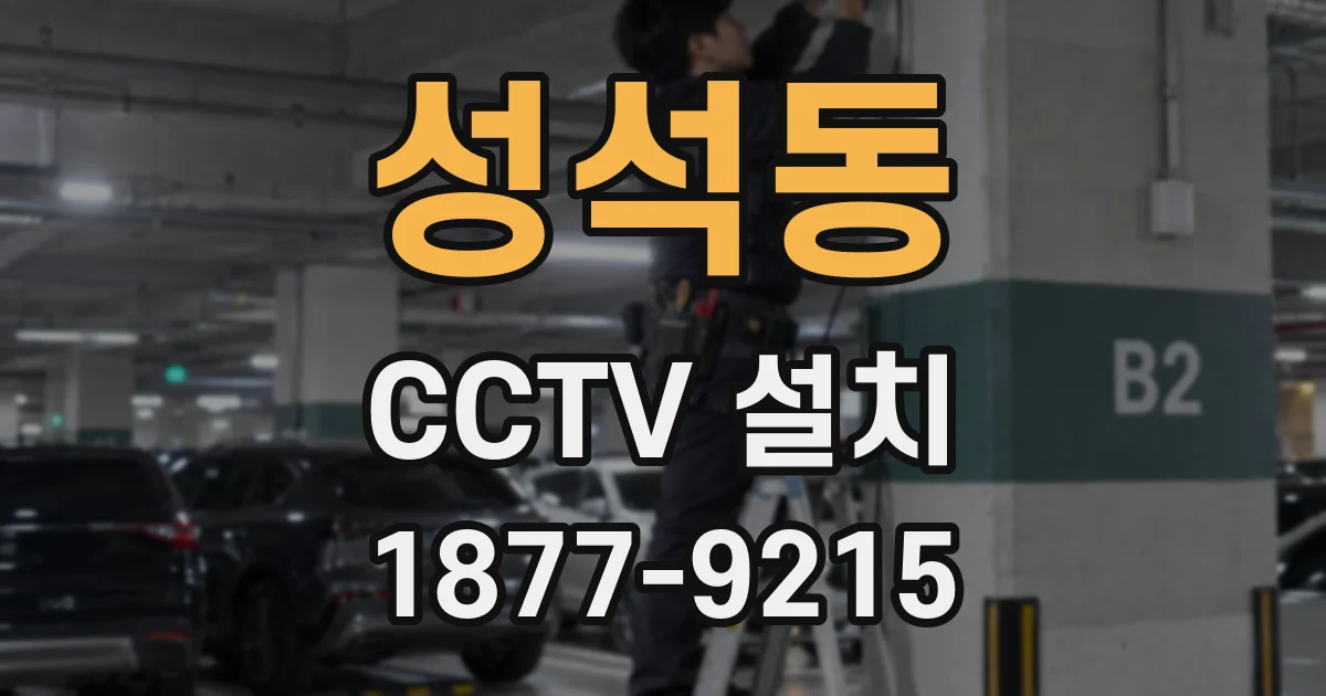 성석동 CCTV 설치