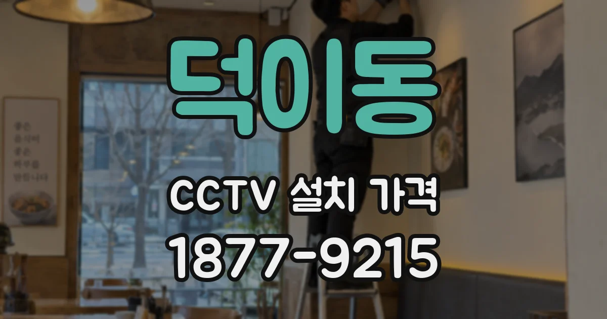 덕이동 CCTV 설치 가격