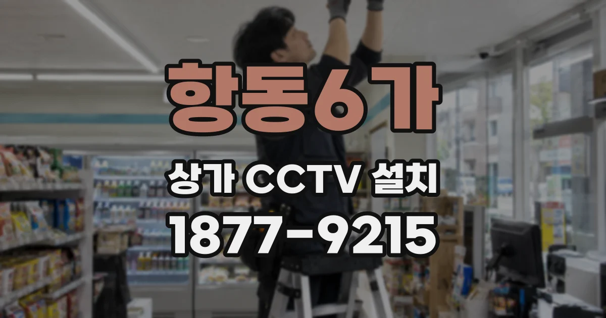 항동6가 상가 CCTV 설치