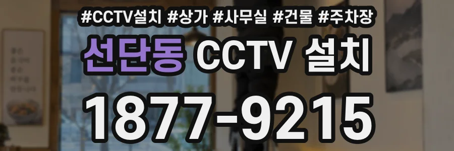 선단동 CCTV 설치