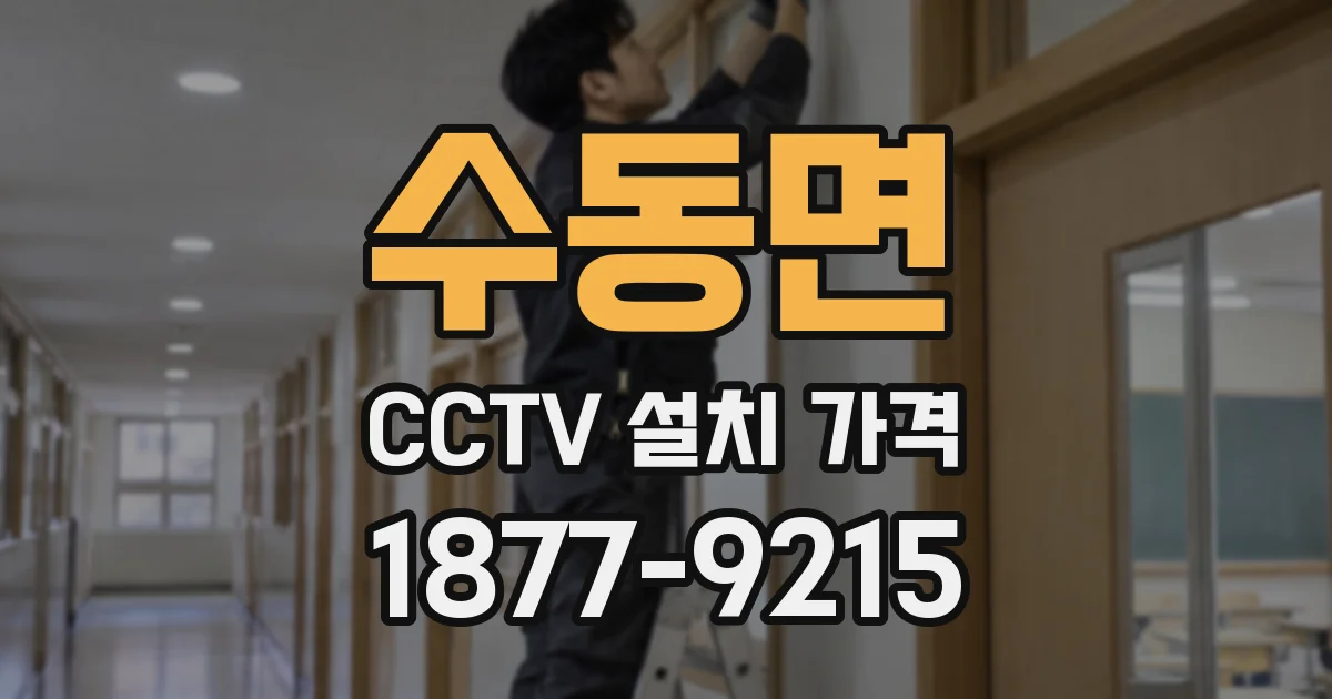 수동면 CCTV 설치 가격