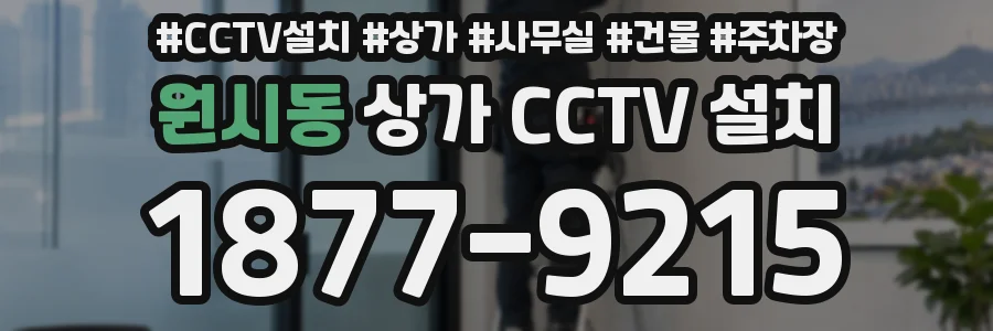 원시동 상가 CCTV 설치