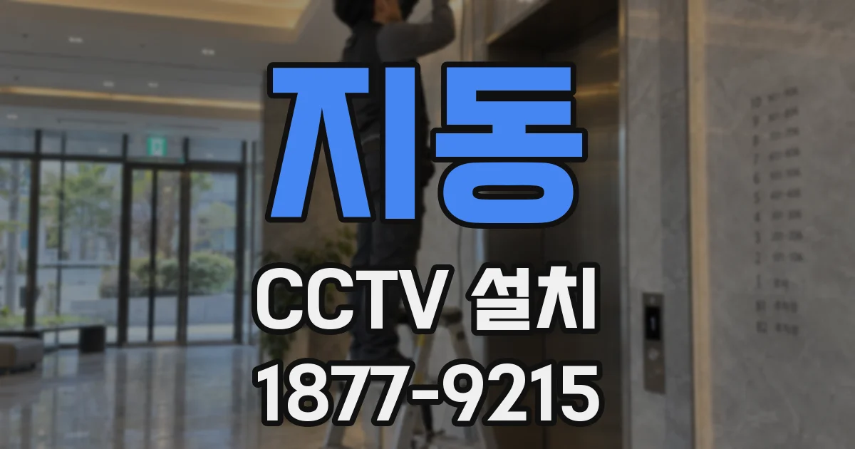 지동 CCTV 설치