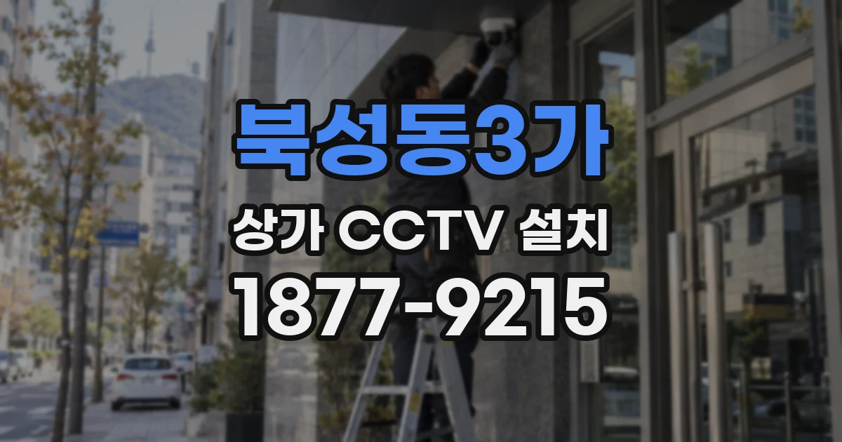 북성동3가 상가 CCTV 설치