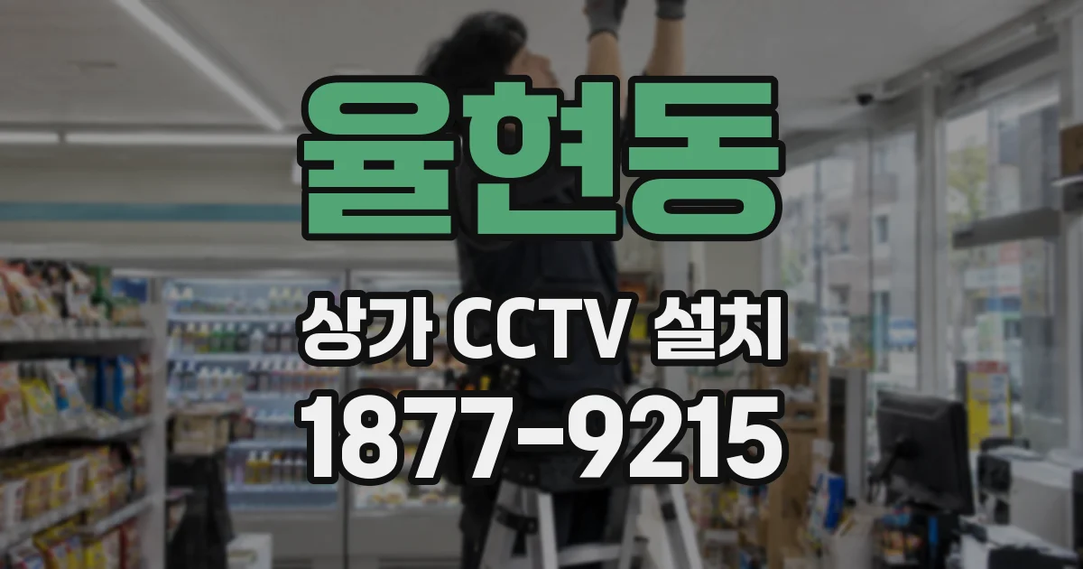 율현동 상가 CCTV 설치
