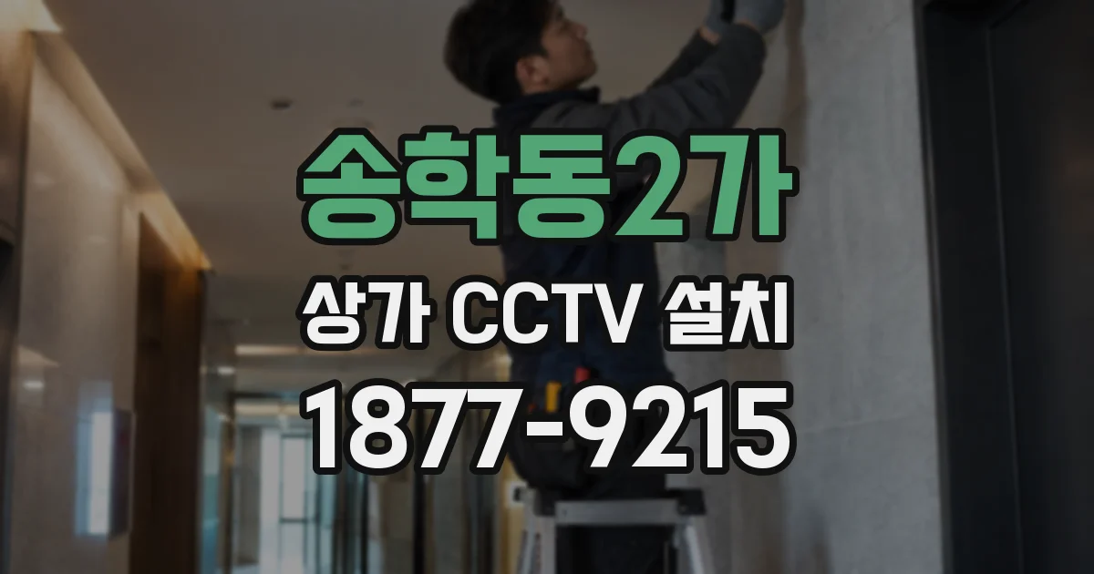 송학동2가 상가 CCTV 설치
