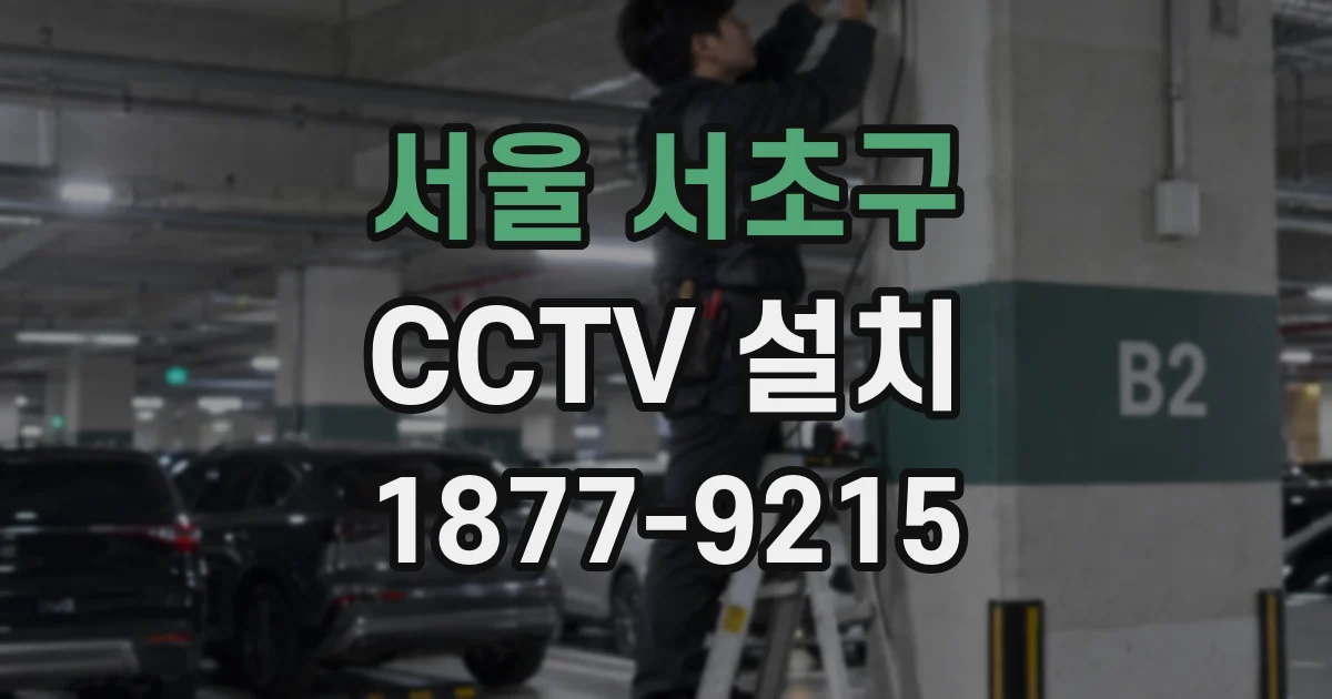 서울 서초구 CCTV 설치