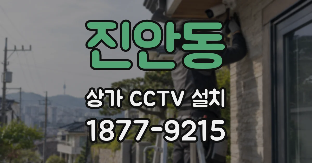 진안동 상가 CCTV 설치