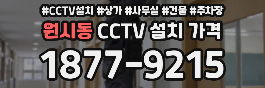 원시동 CCTV 설치 가격