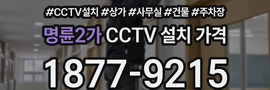명륜2가 CCTV 설치 가격