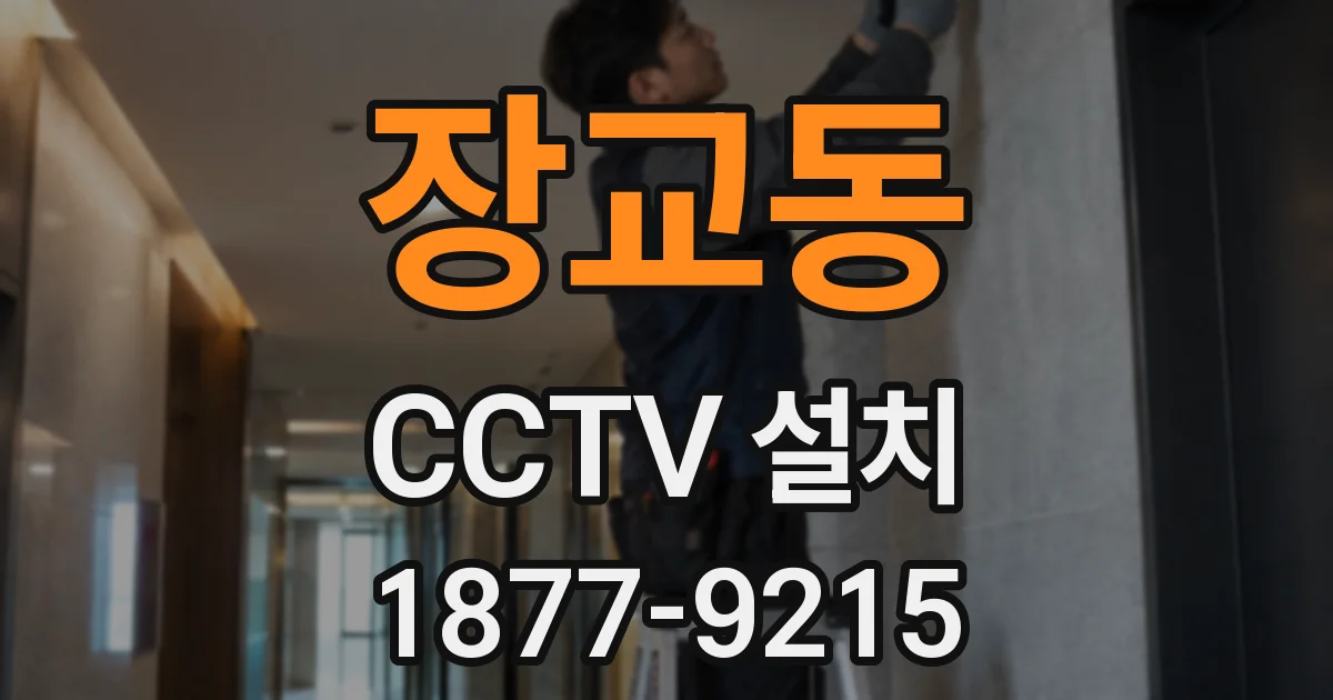 장교동 CCTV 설치