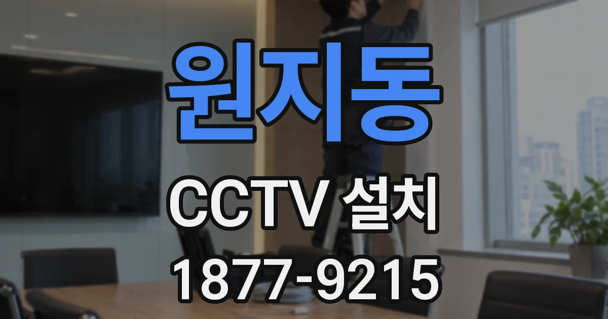 원지동 CCTV 설치