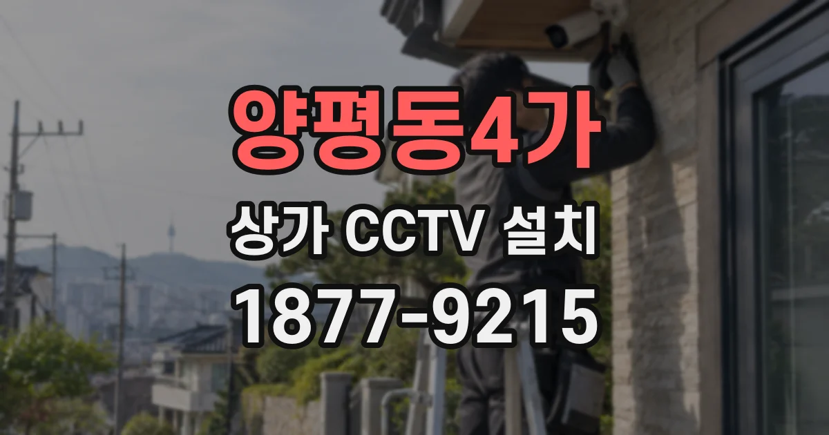 양평동4가 상가 CCTV 설치