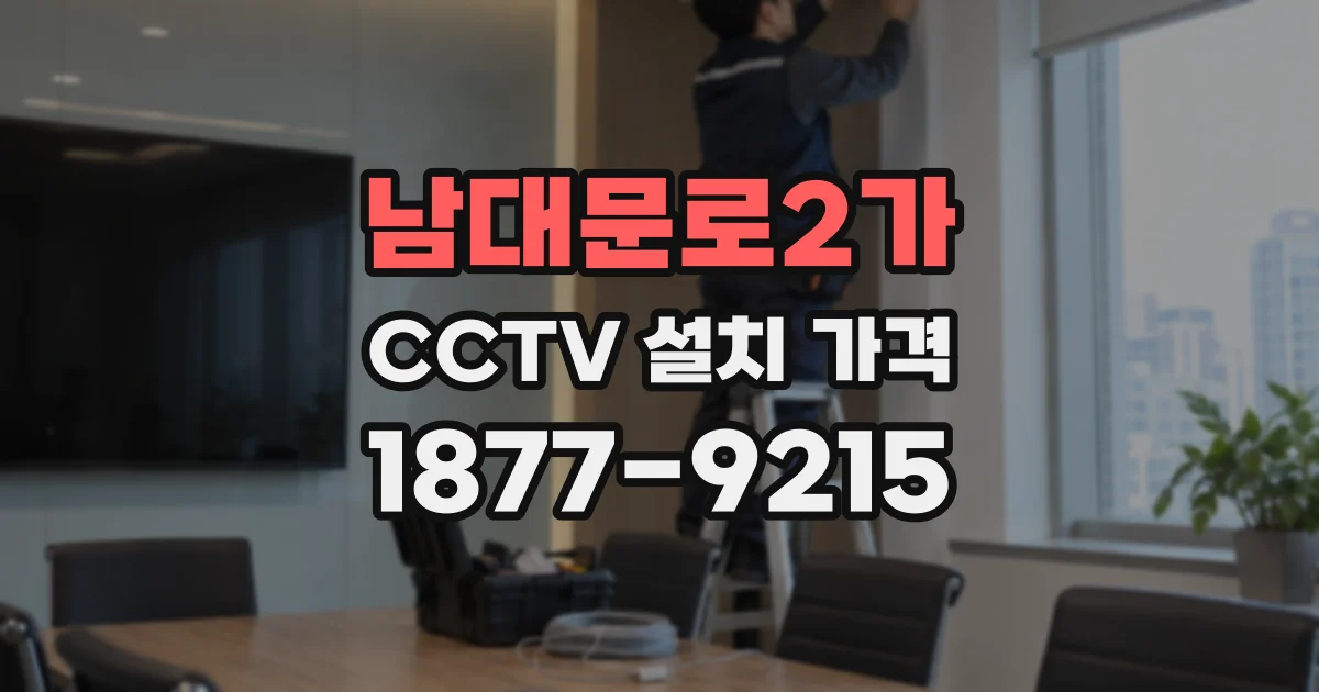 남대문로2가 CCTV 설치 가격