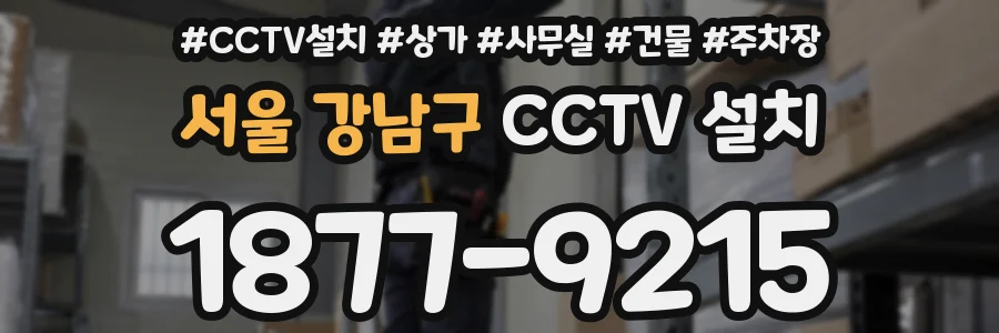 서울 강남구 CCTV 설치
