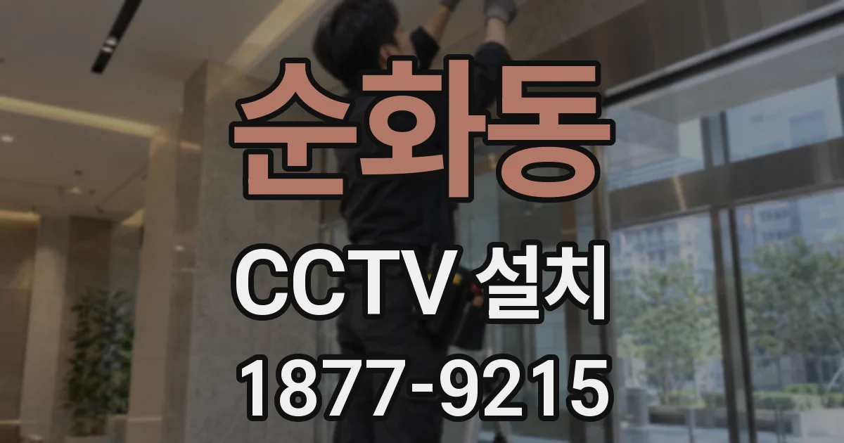 순화동 CCTV 설치