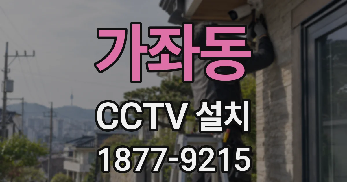 가좌동 CCTV 설치