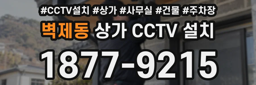 벽제동 상가 CCTV 설치