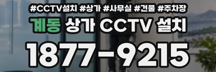 계동 상가 CCTV 설치