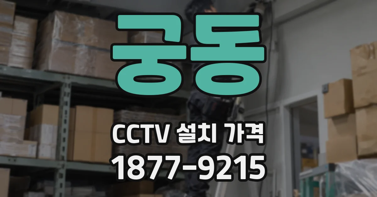 궁동 CCTV 설치 가격