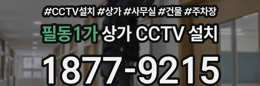 필동1가 상가 CCTV 설치