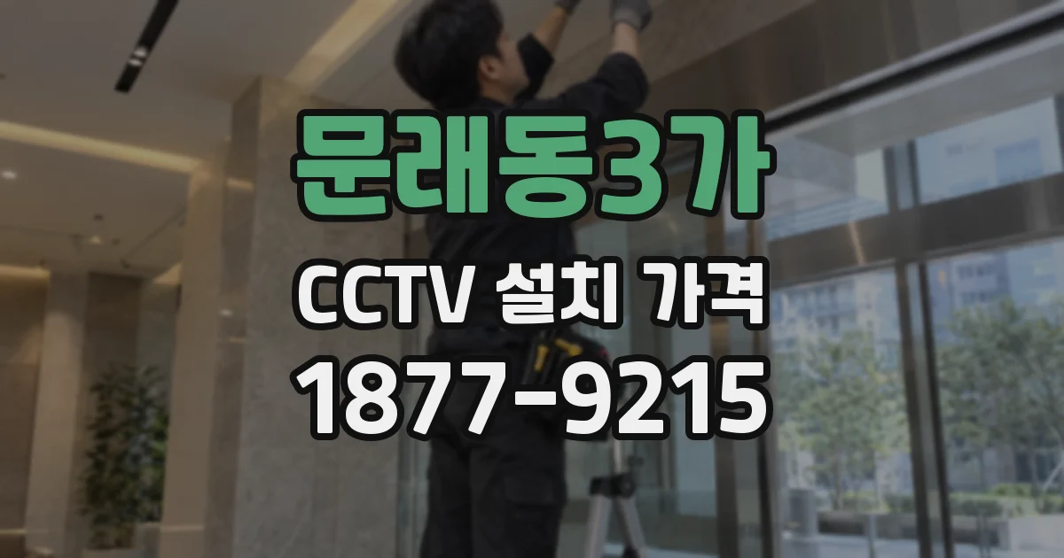 문래동3가 CCTV 설치 가격