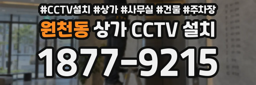 원천동 상가 CCTV 설치