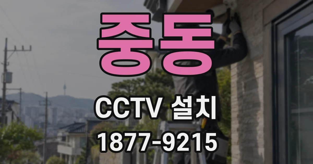 중동 CCTV 설치