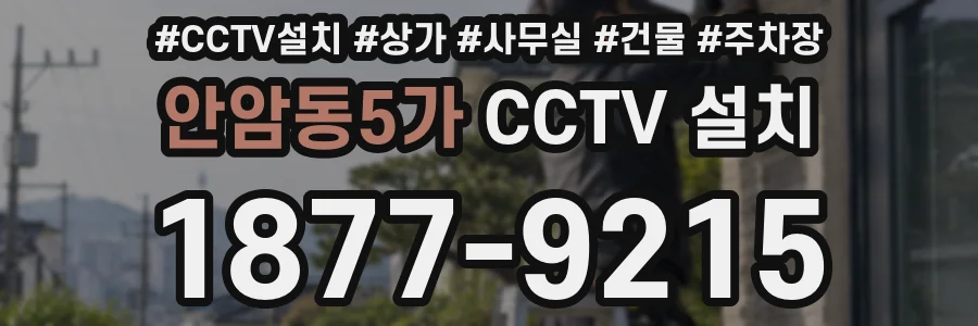 안암동5가 CCTV 설치