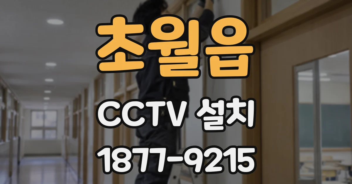 초월읍 CCTV 설치