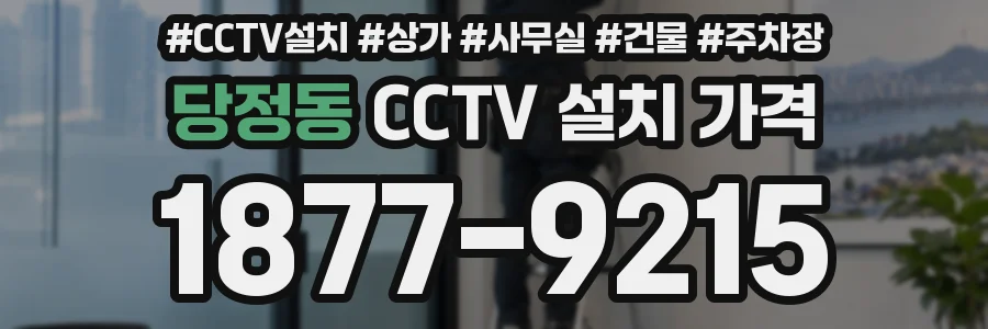 당정동 CCTV 설치 가격