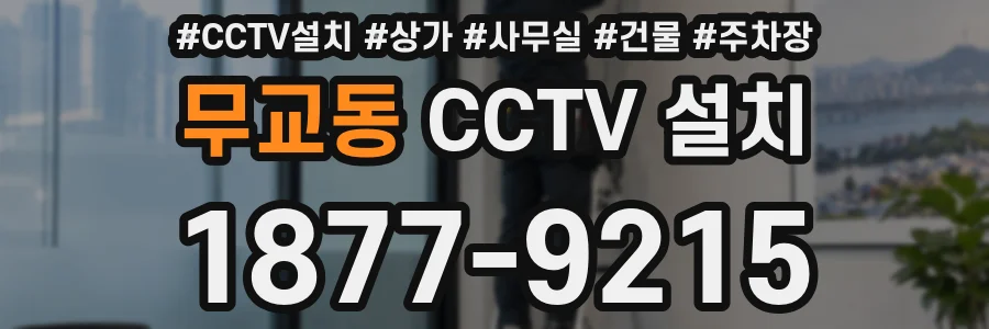 무교동 CCTV 설치
