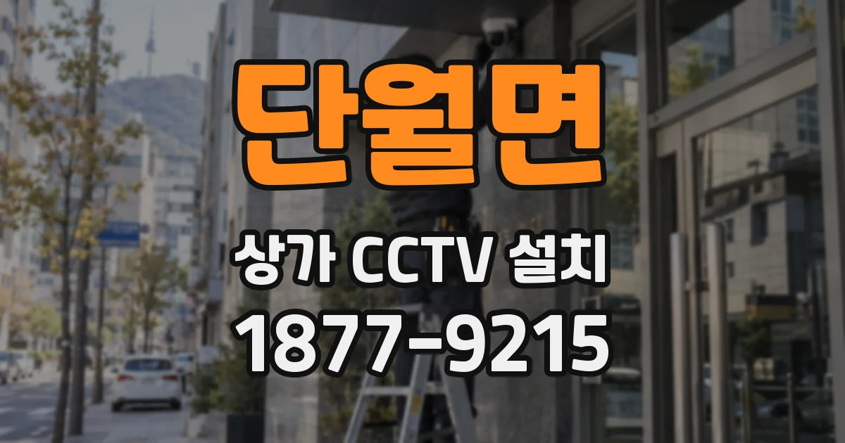 단월면 상가 CCTV 설치