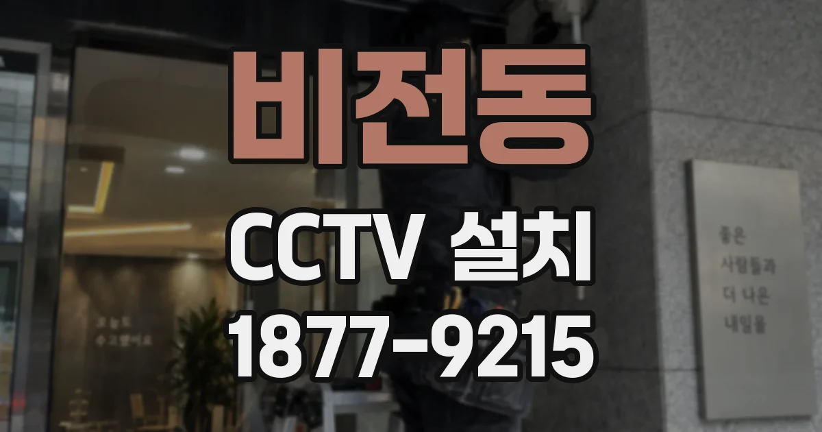 비전동 CCTV 설치