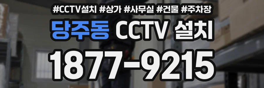당주동 CCTV 설치