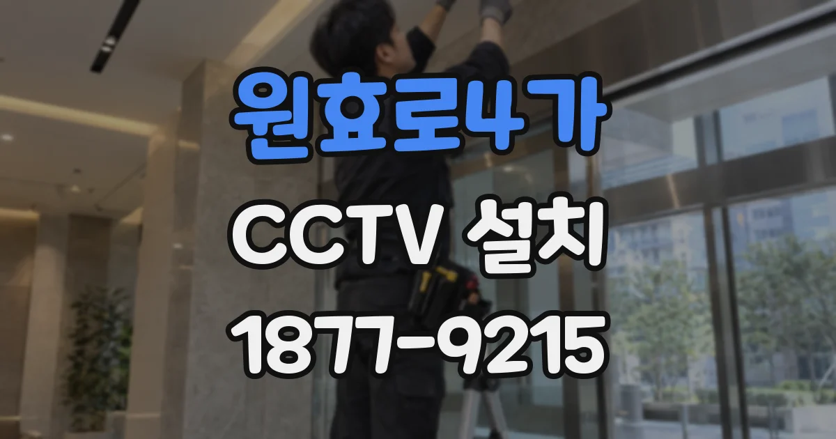 원효로4가 CCTV 설치