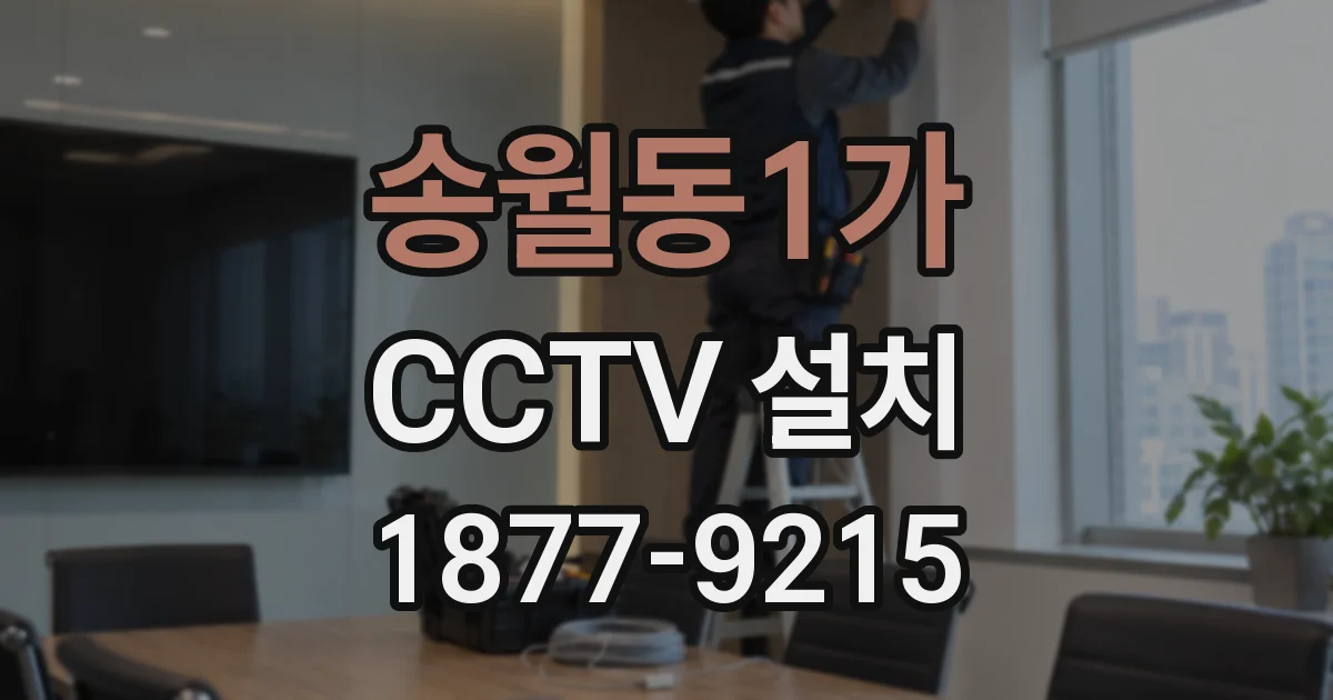 송월동1가 CCTV 설치