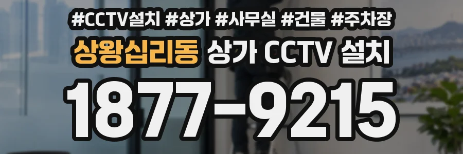 상왕십리동 상가 CCTV 설치