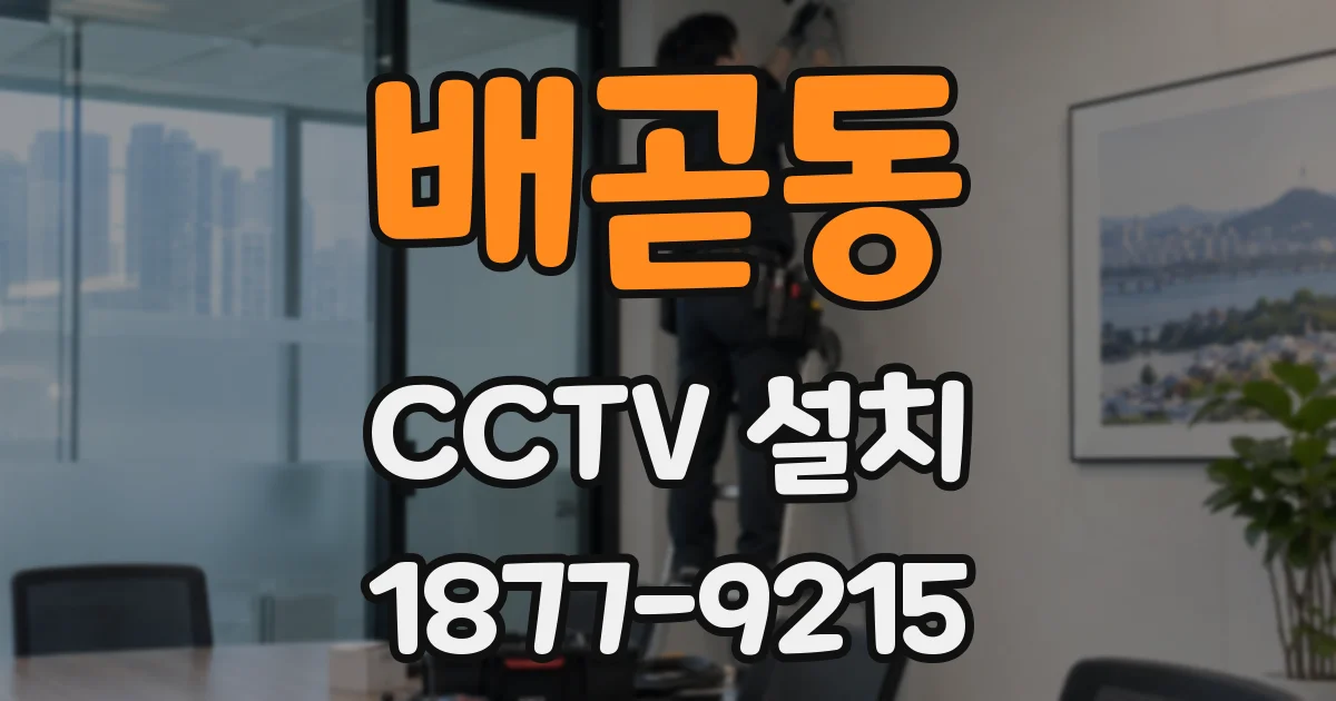 배곧동 CCTV 설치