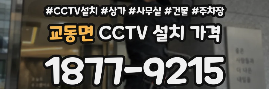 교동면 CCTV 설치 가격