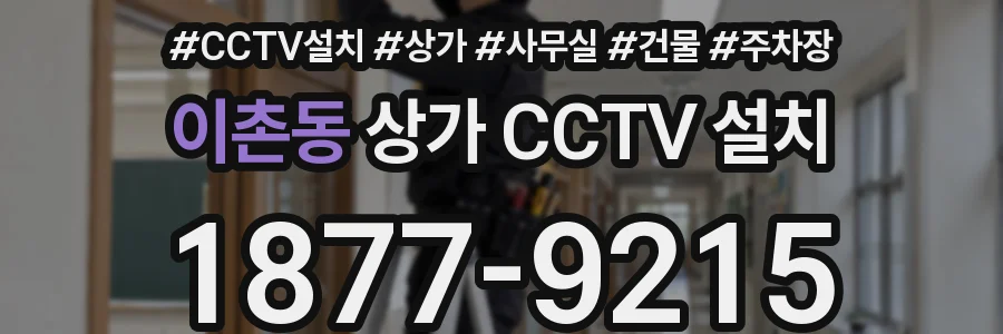 이촌동 상가 CCTV 설치