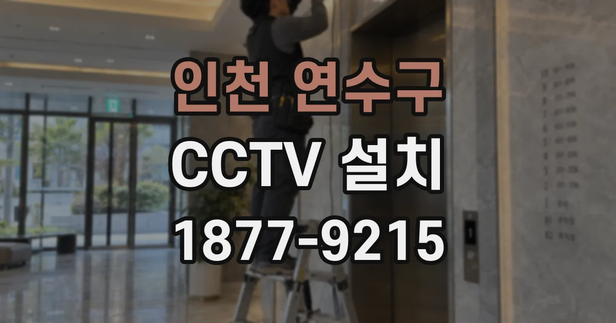 인천 연수구 CCTV 설치