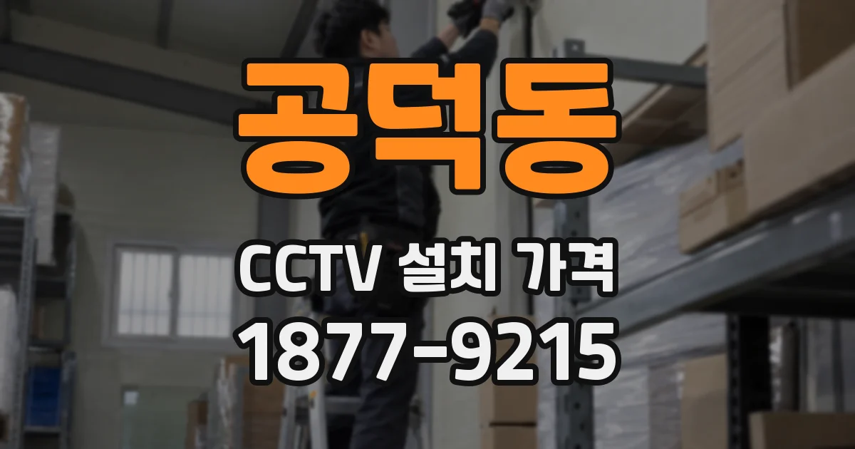공덕동 CCTV 설치 가격