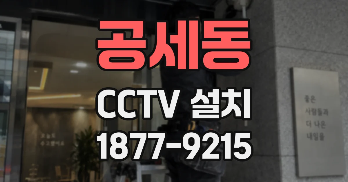 공세동 CCTV 설치