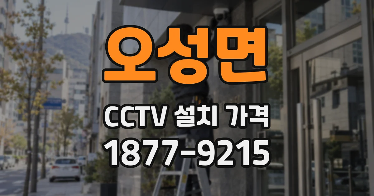 오성면 CCTV 설치 가격