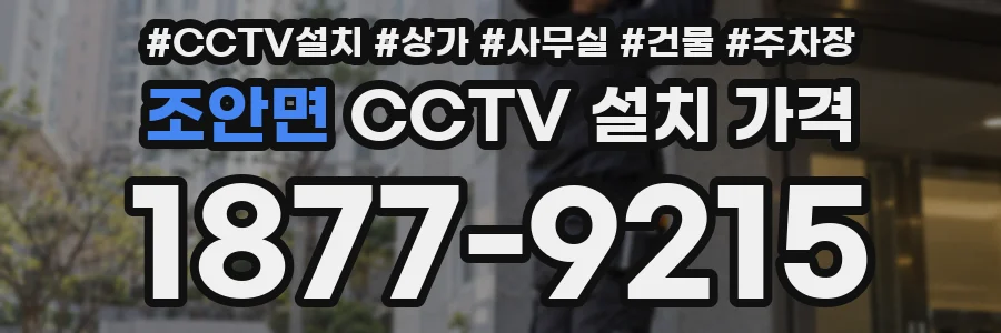 조안면 CCTV 설치 가격