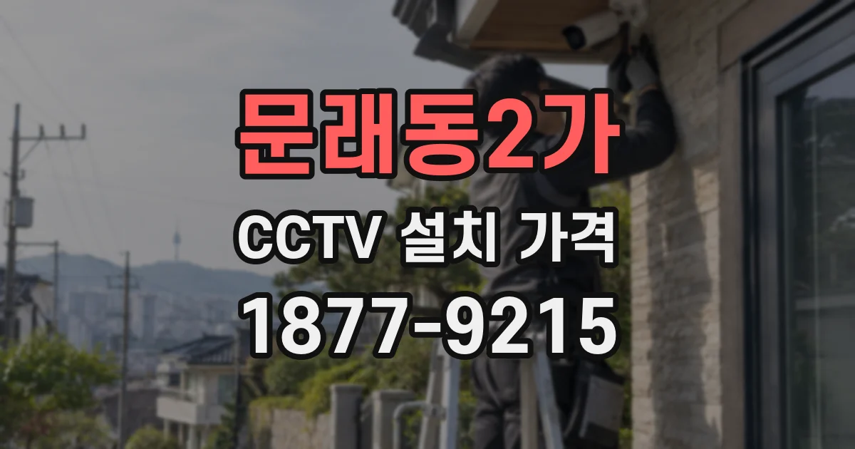 문래동2가 CCTV 설치 가격