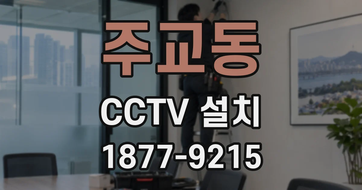 주교동 CCTV 설치