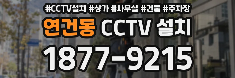연건동 CCTV 설치