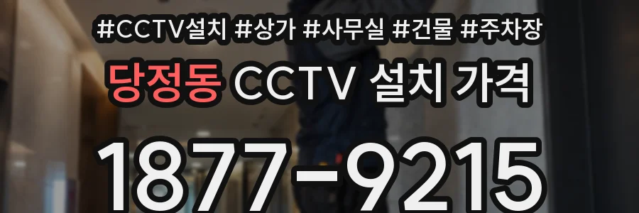 당정동 CCTV 설치 가격